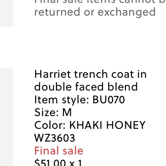 J. Crew Harriet Trench Coat size M - Picture 4 of 6